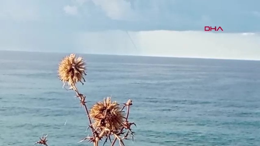 Alanya’da denizde hortum çıktı